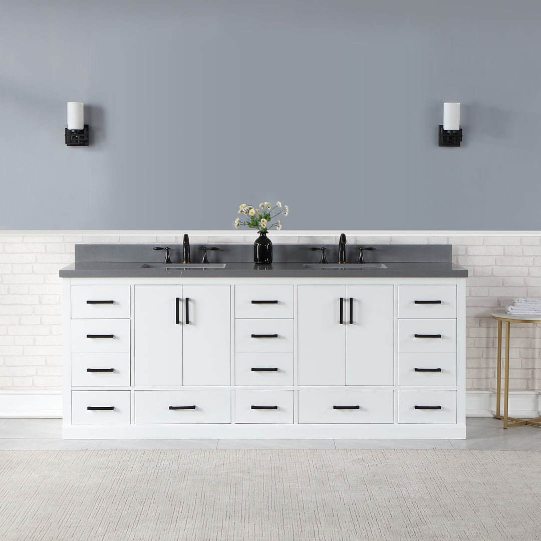 Monna 84" Double Bathroom Vanity Set