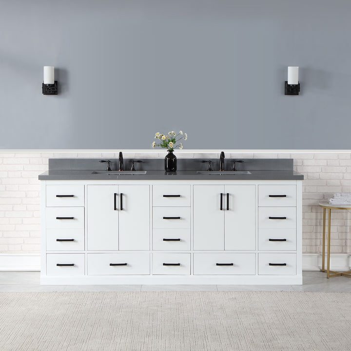 Monna 84" Double Bathroom Vanity Set