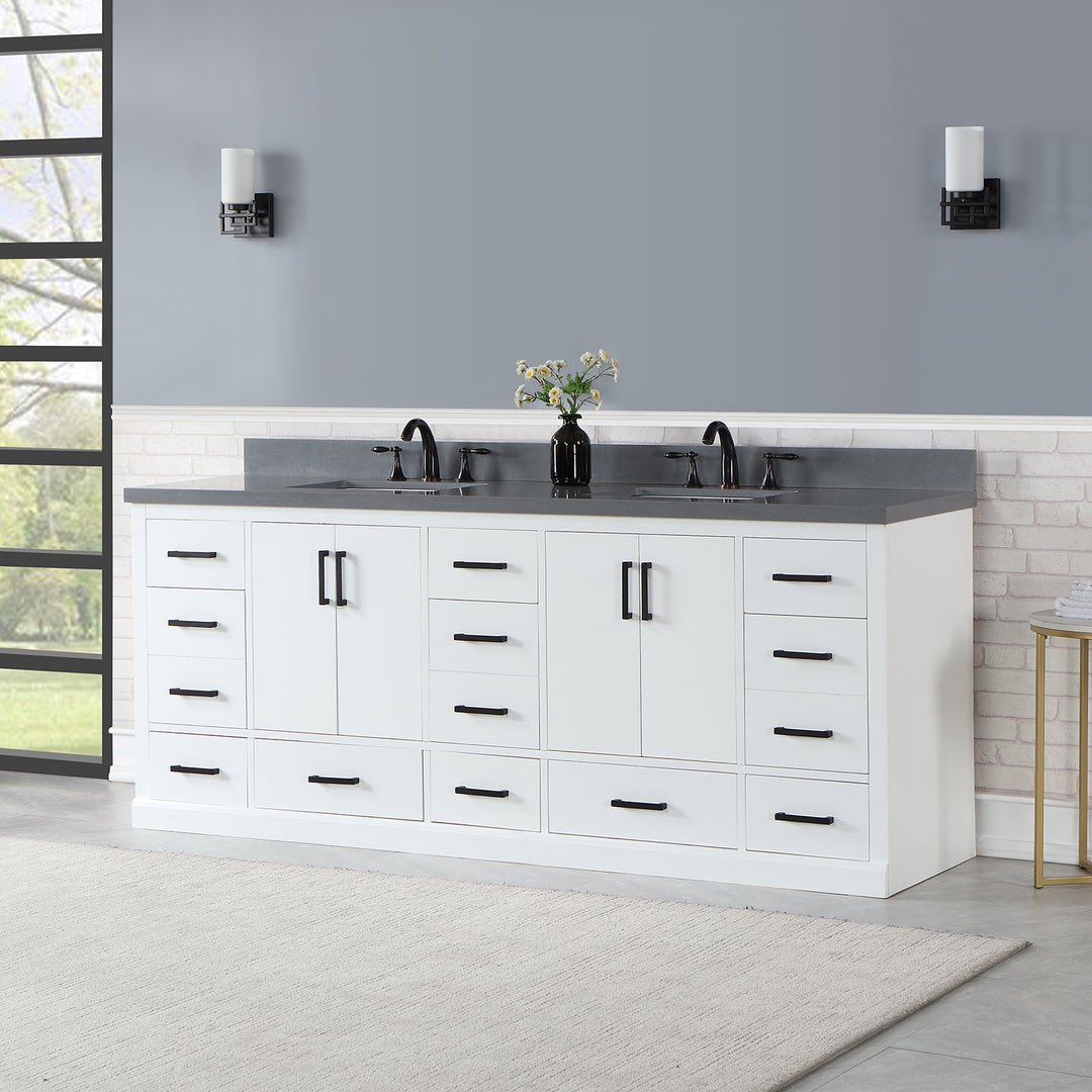 Monna 84" Double Bathroom Vanity Set