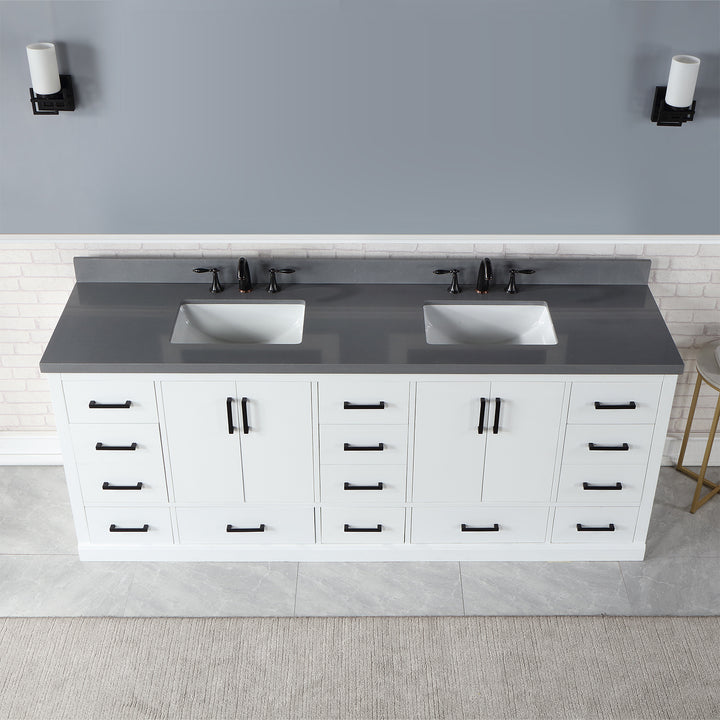 Monna 84" Double Bathroom Vanity Set