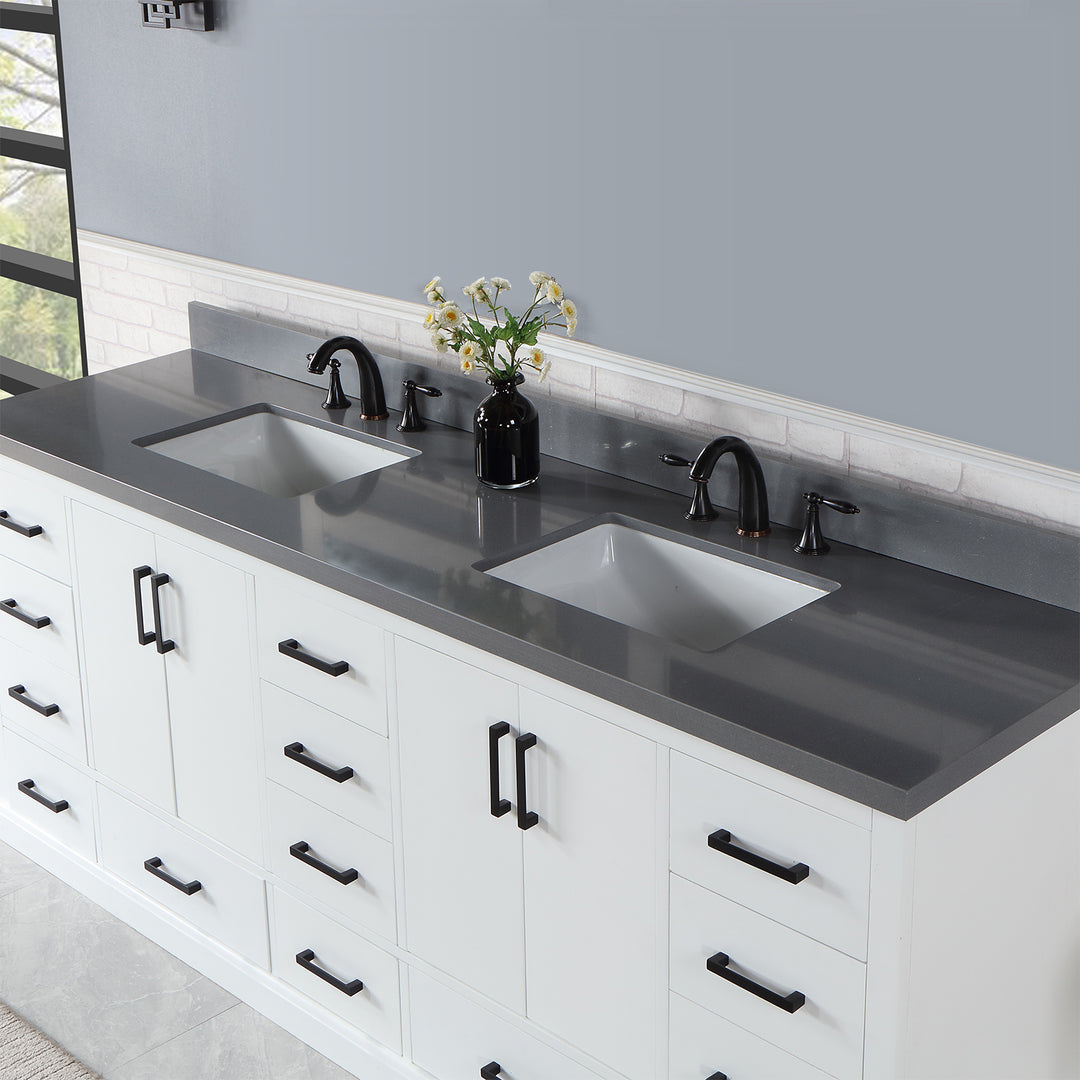 Monna 84" Double Bathroom Vanity Set