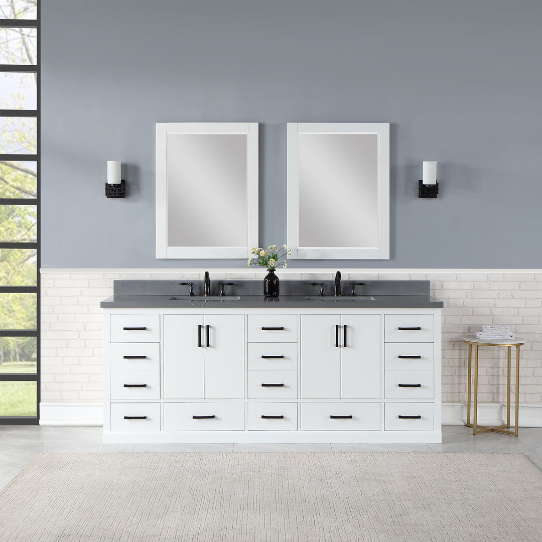 Monna 84" Double Bathroom Vanity Set