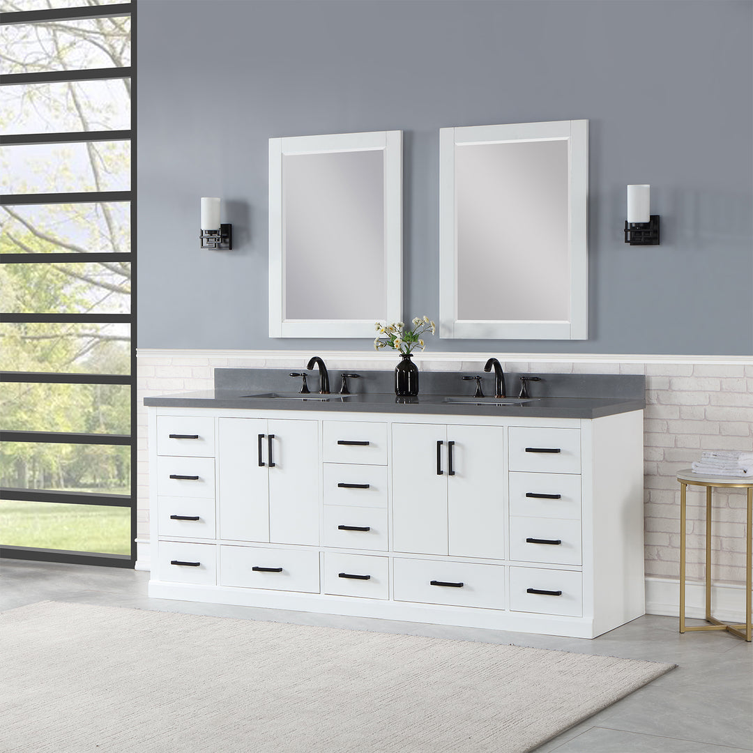 Monna 84" Double Bathroom Vanity Set
