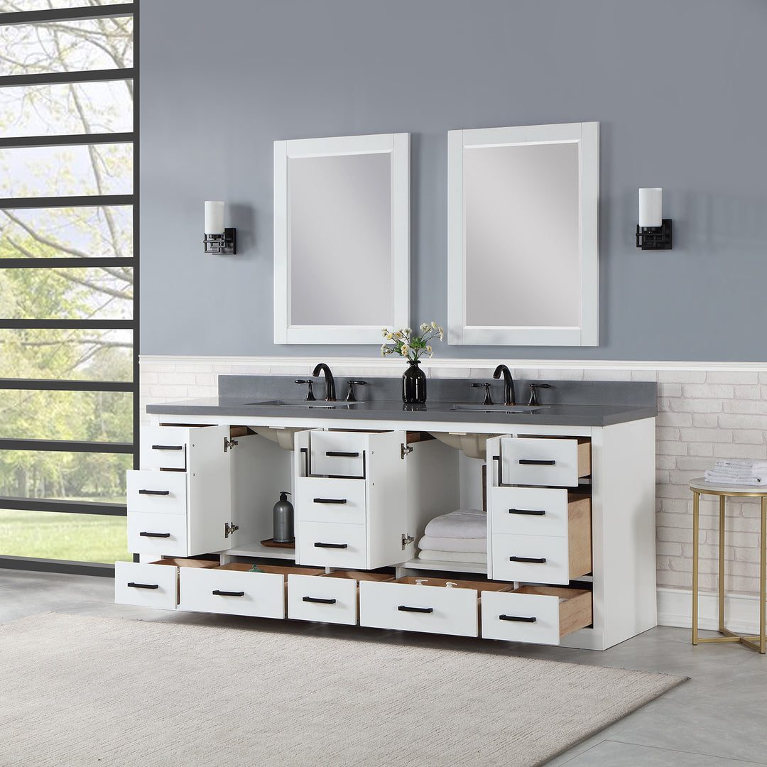 Monna 84" Double Bathroom Vanity Set