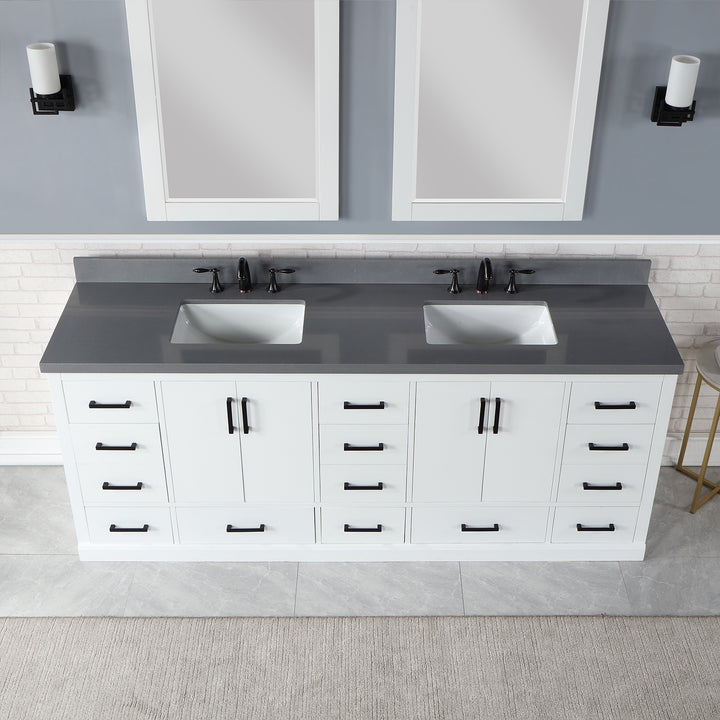 Monna 84" Double Bathroom Vanity Set