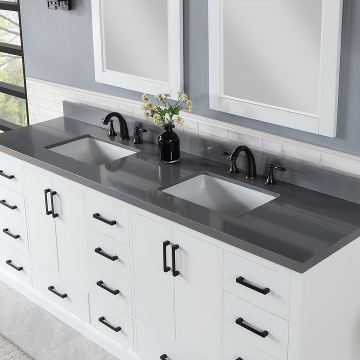 Monna 84" Double Bathroom Vanity Set