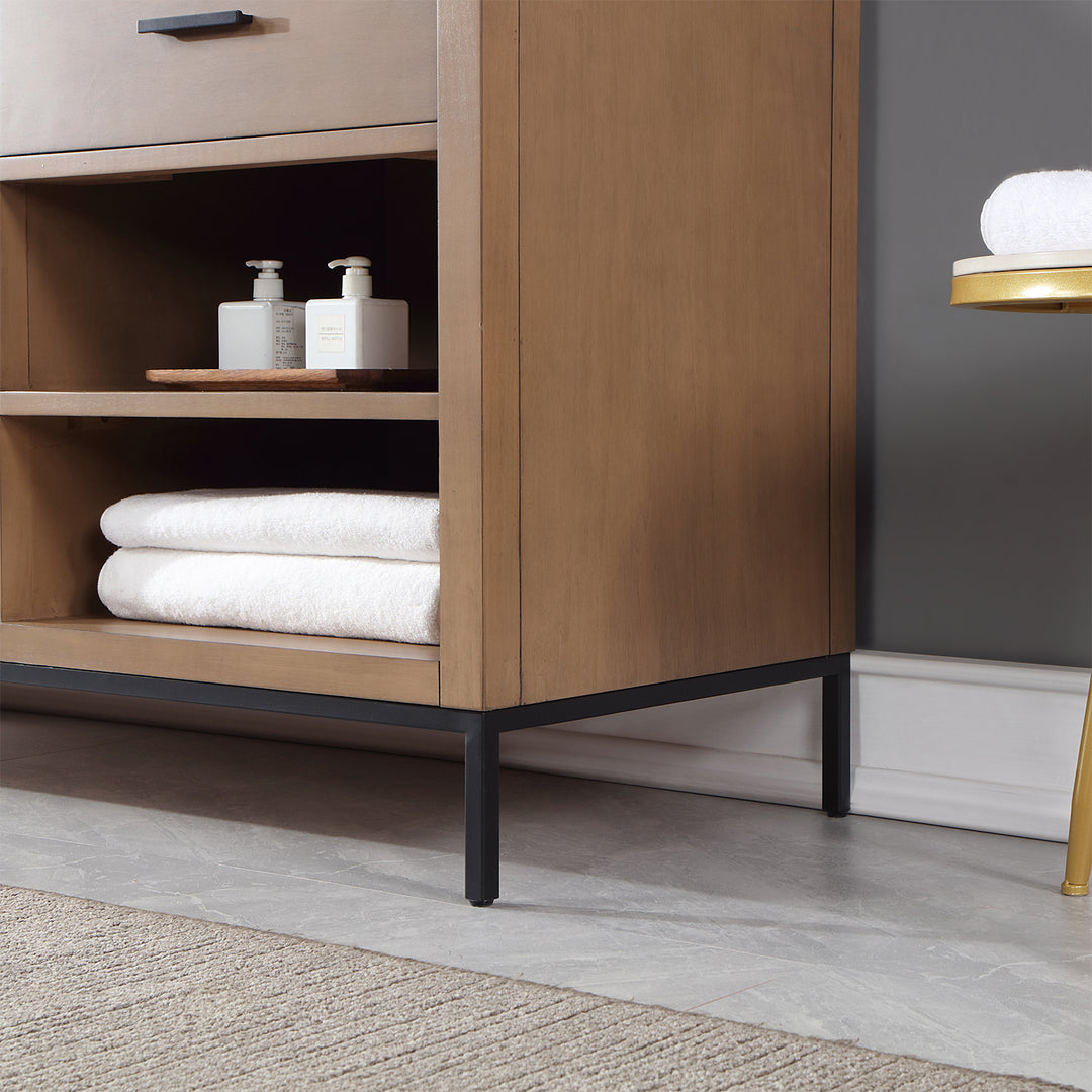 Kesia 60" Double Bathroom Vanity Set