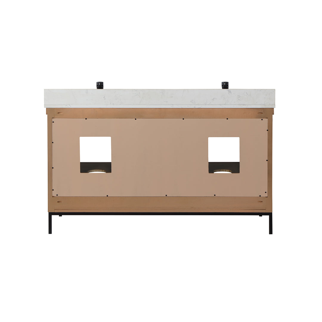 Kesia 60" Double Bathroom Vanity Set