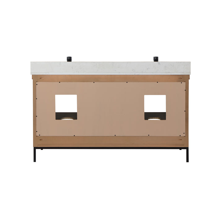 Kesia 60" Double Bathroom Vanity Set