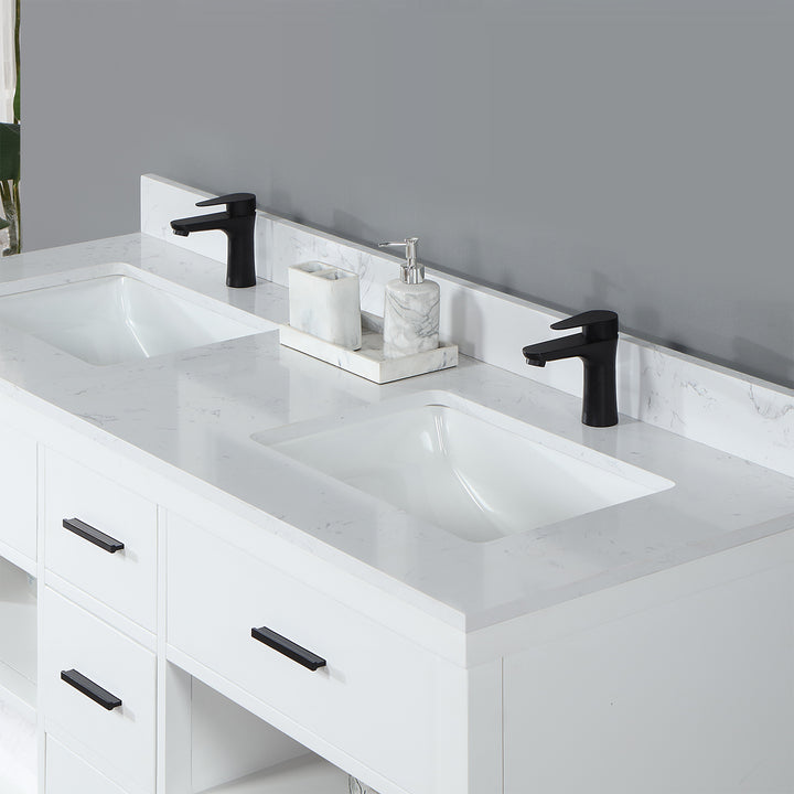 Kesia 60" Double Bathroom Vanity Set
