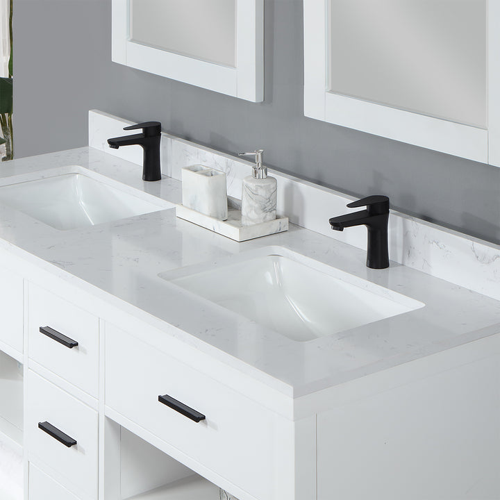 Kesia 60" Double Bathroom Vanity Set