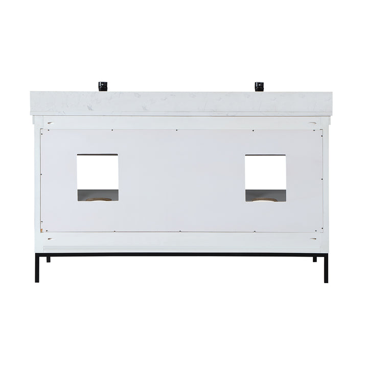 Kesia 60" Double Bathroom Vanity Set