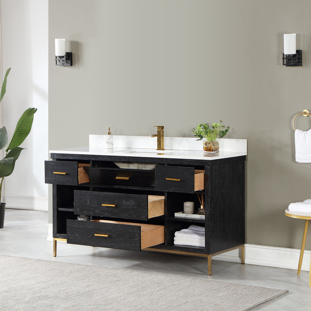 Kesia 60" Single Bathroom Vanity Set