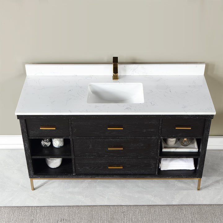 Kesia 60" Single Bathroom Vanity Set