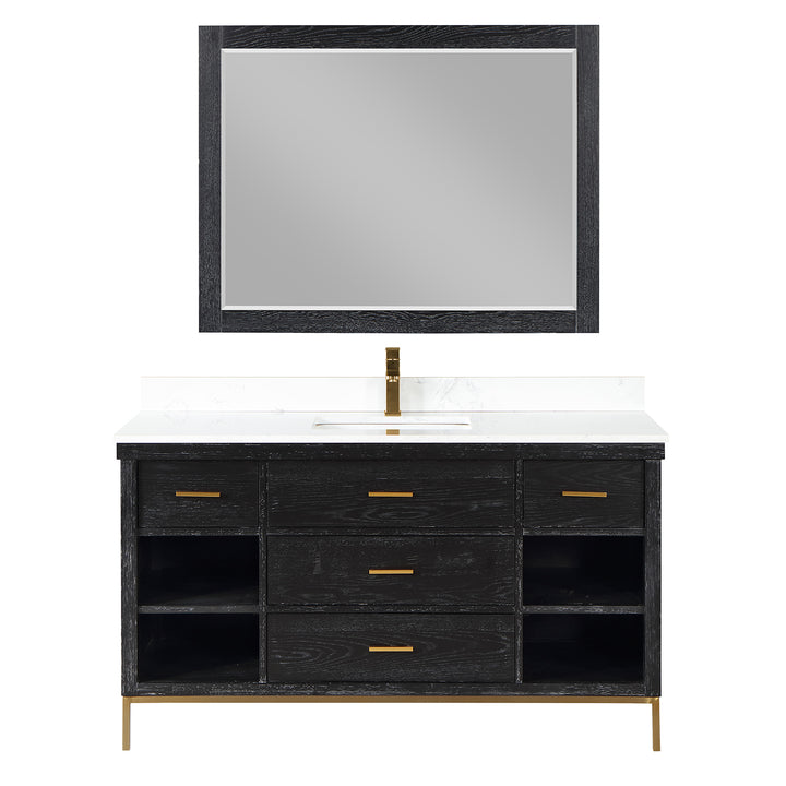 Kesia 60" Single Bathroom Vanity Set