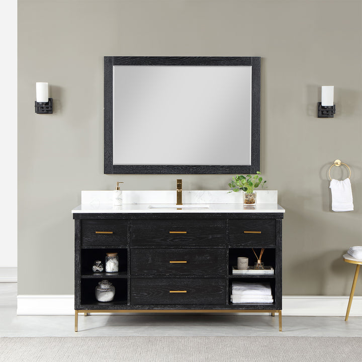 Kesia 60" Single Bathroom Vanity Set