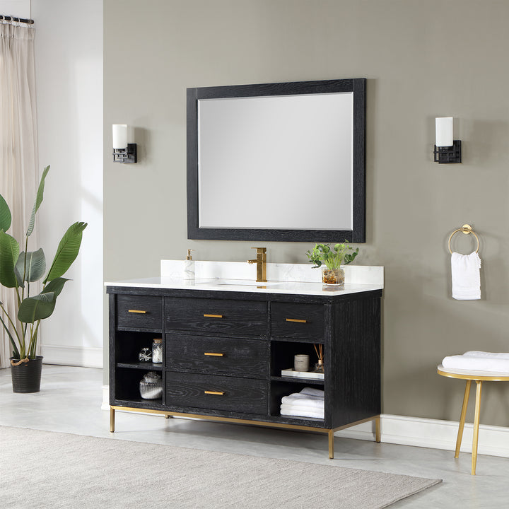 Kesia 60" Single Bathroom Vanity Set