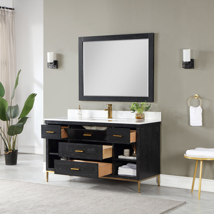 Kesia 60" Single Bathroom Vanity Set