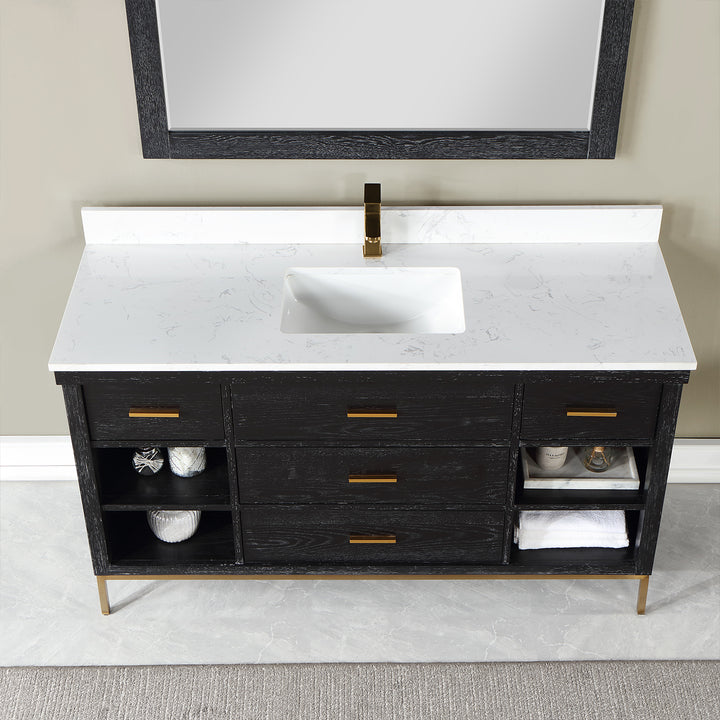 Kesia 60" Single Bathroom Vanity Set