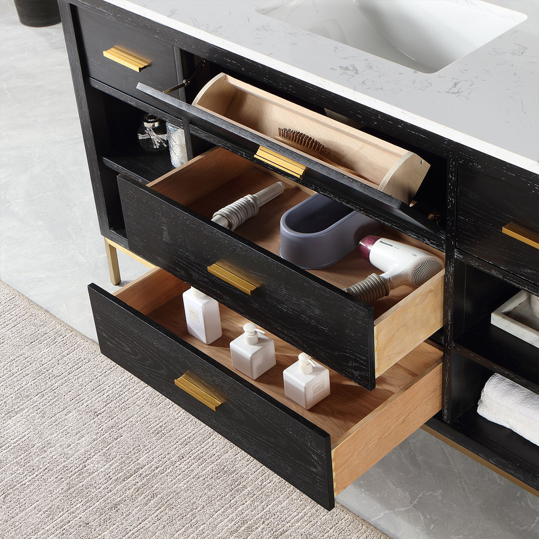 Kesia 60" Single Bathroom Vanity Set