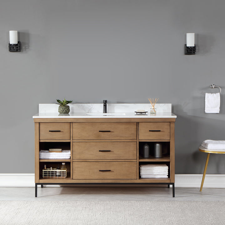 Kesia 60" Single Bathroom Vanity Set
