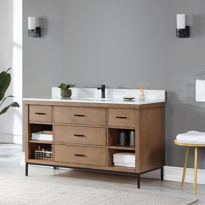Kesia 60" Single Bathroom Vanity Set