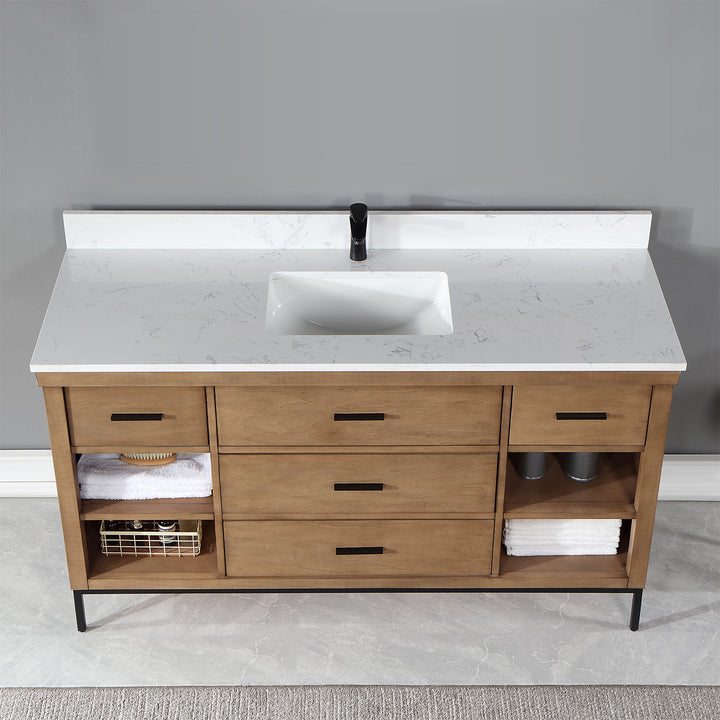 Kesia 60" Single Bathroom Vanity Set
