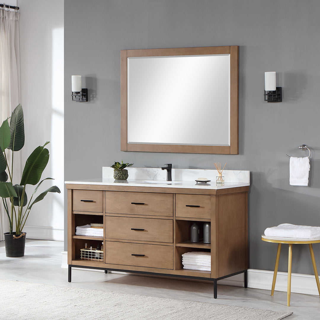 Kesia 60" Single Bathroom Vanity Set