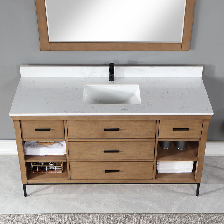 Kesia 60" Single Bathroom Vanity Set