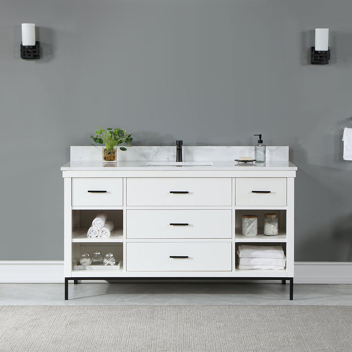 Kesia 60" Single Bathroom Vanity Set