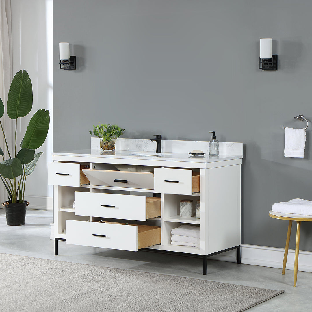 Kesia 60" Single Bathroom Vanity Set