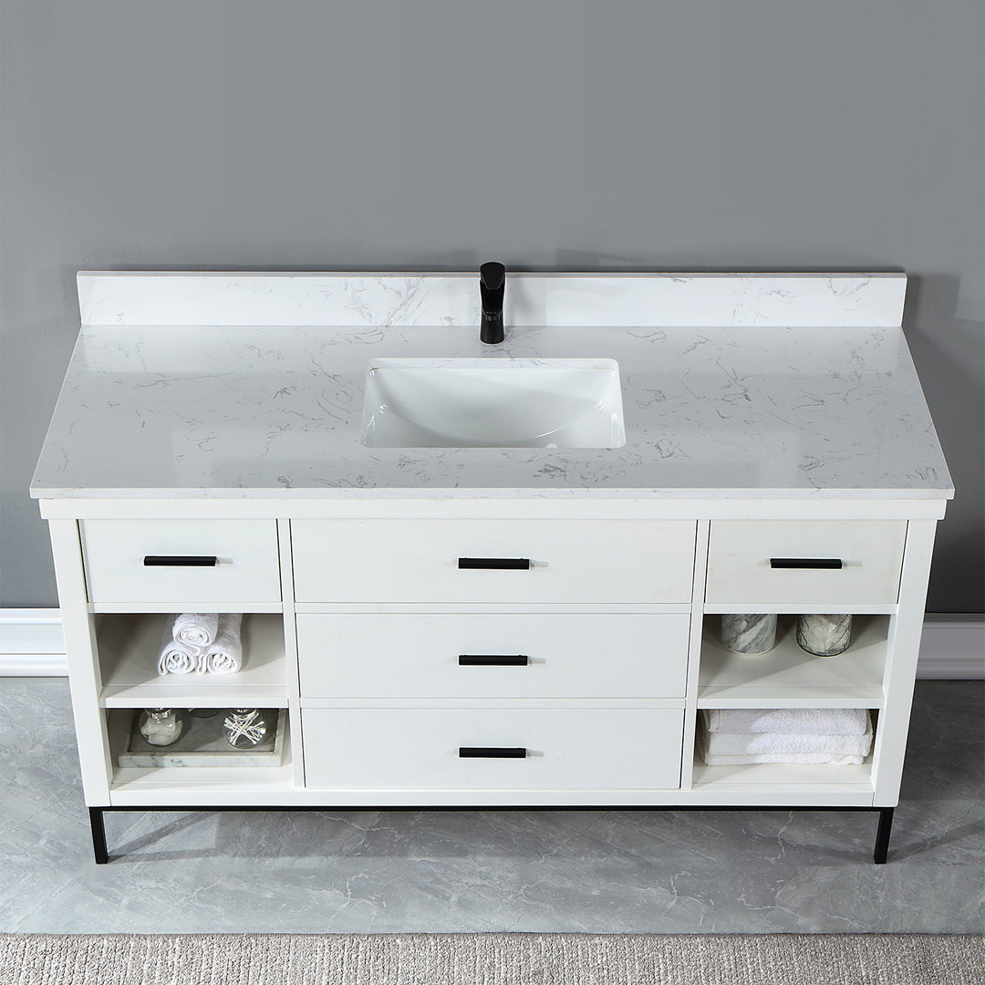 Kesia 60" Single Bathroom Vanity Set
