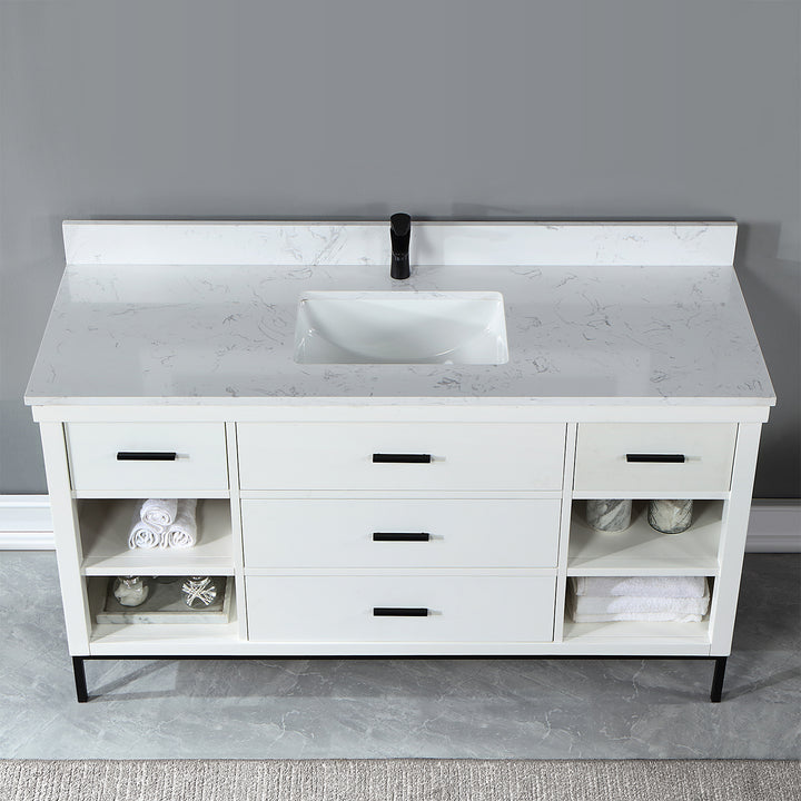 Kesia 60" Single Bathroom Vanity Set