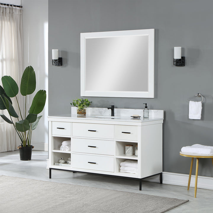 Kesia 60" Single Bathroom Vanity Set