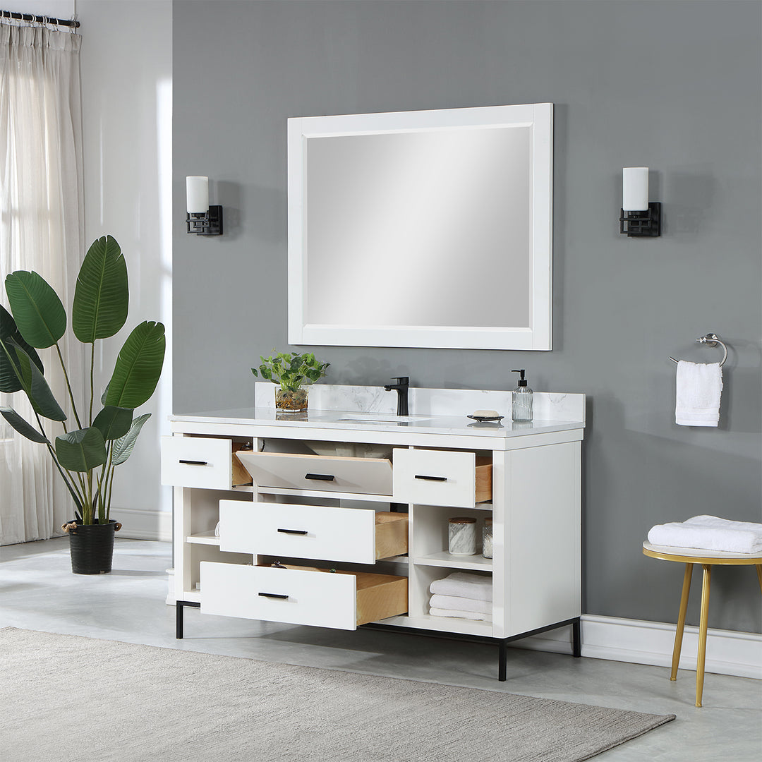 Kesia 60" Single Bathroom Vanity Set