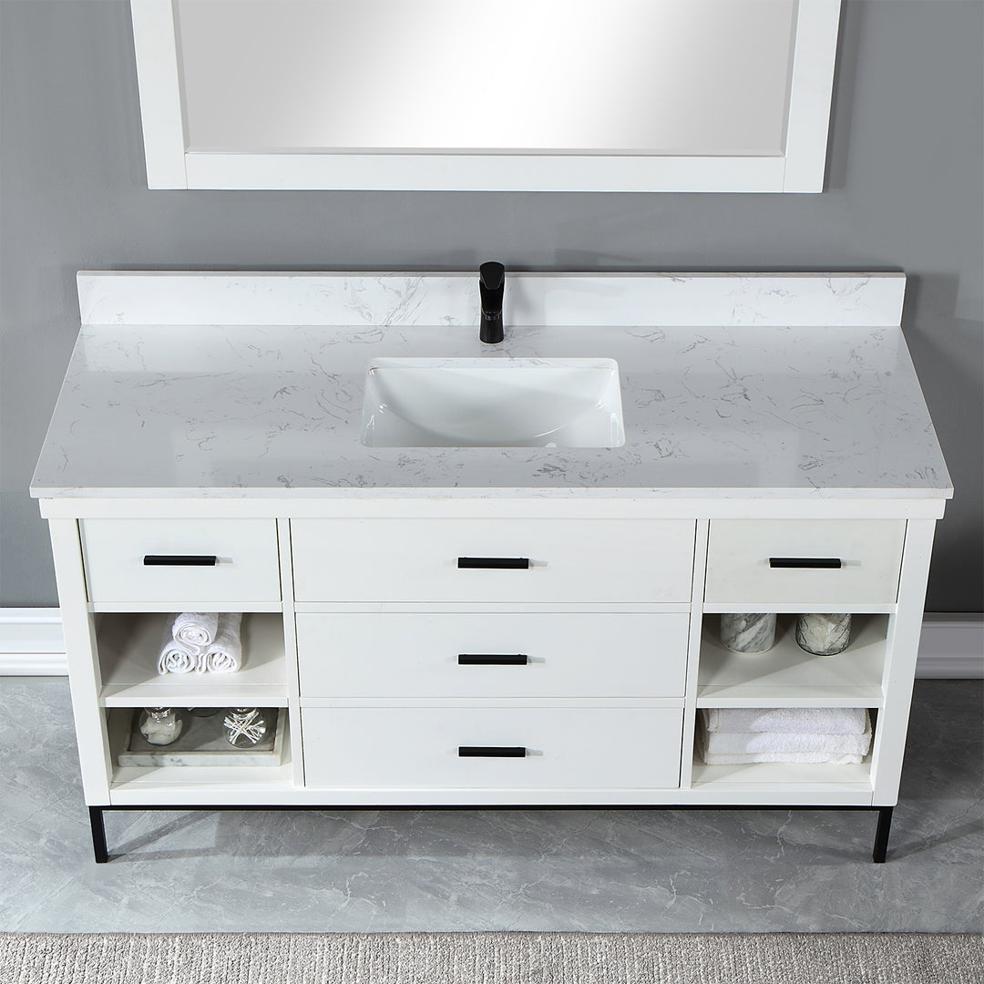 Kesia 60" Single Bathroom Vanity Set