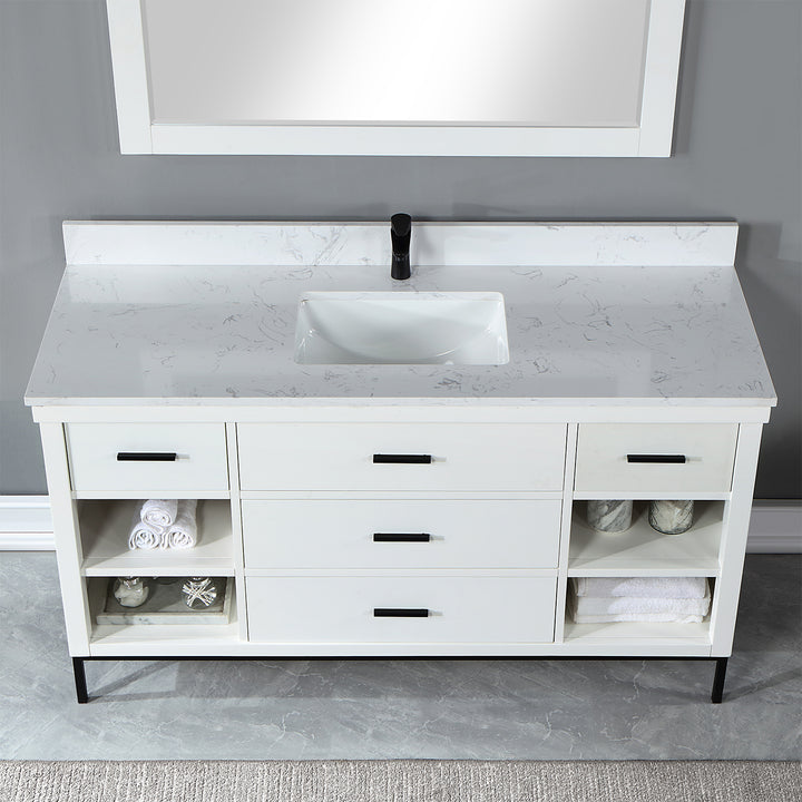 Kesia 60" Single Bathroom Vanity Set