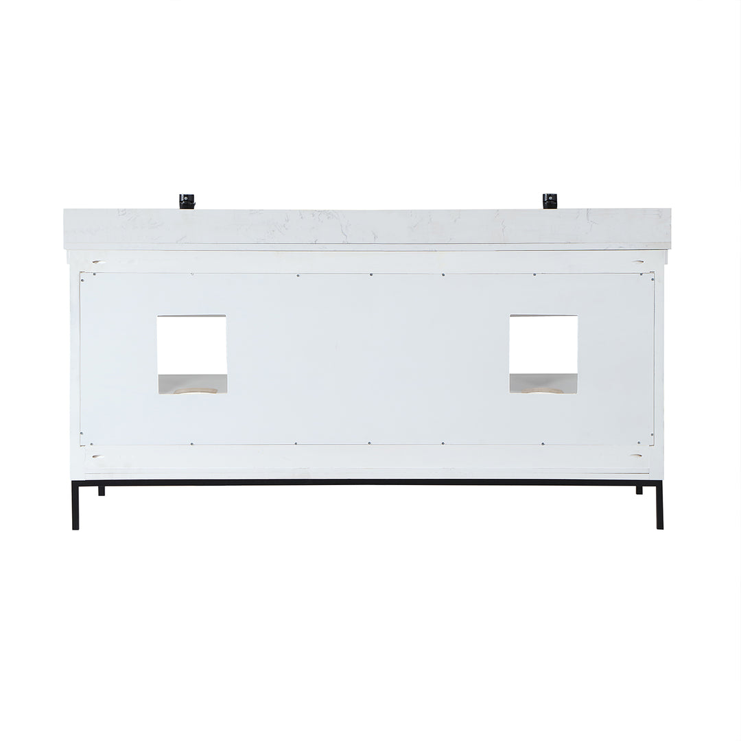 Kesia 72" Double Bathroom Vanity Set