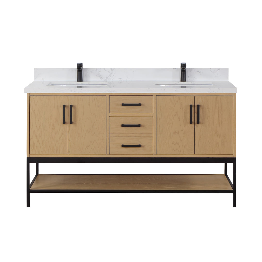 Wildy 60" Double Bathroom Vanity Set