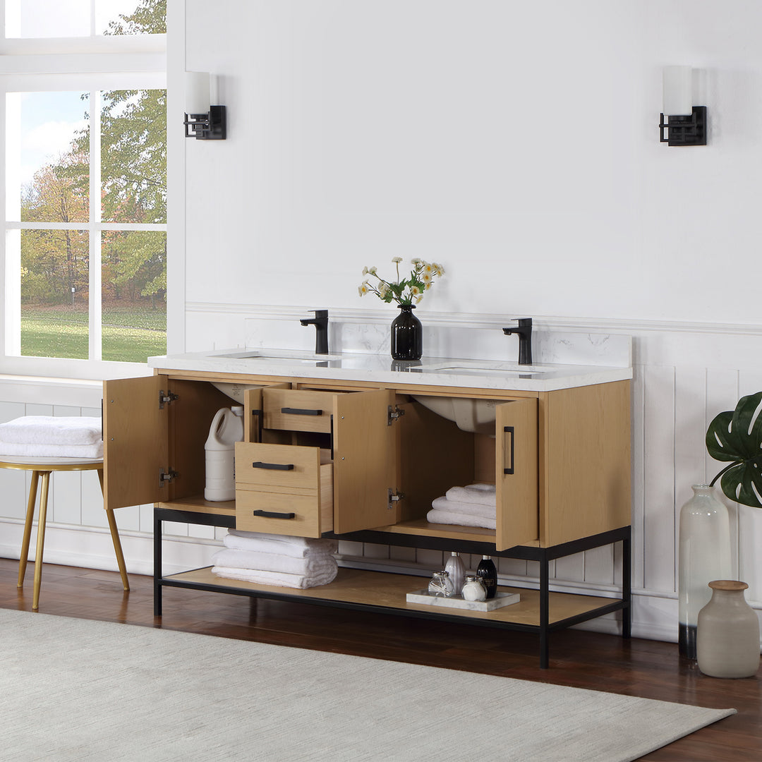Wildy 60" Double Bathroom Vanity Set