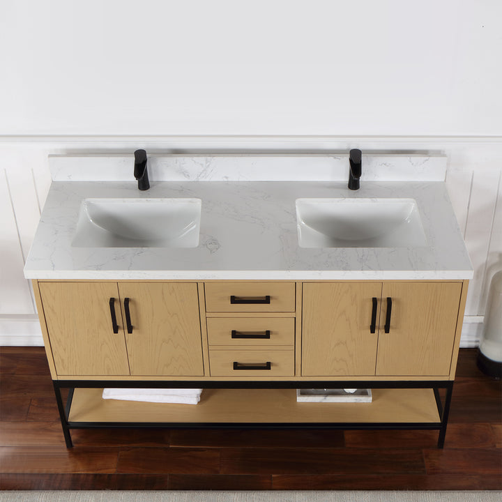 Wildy 60" Double Bathroom Vanity Set