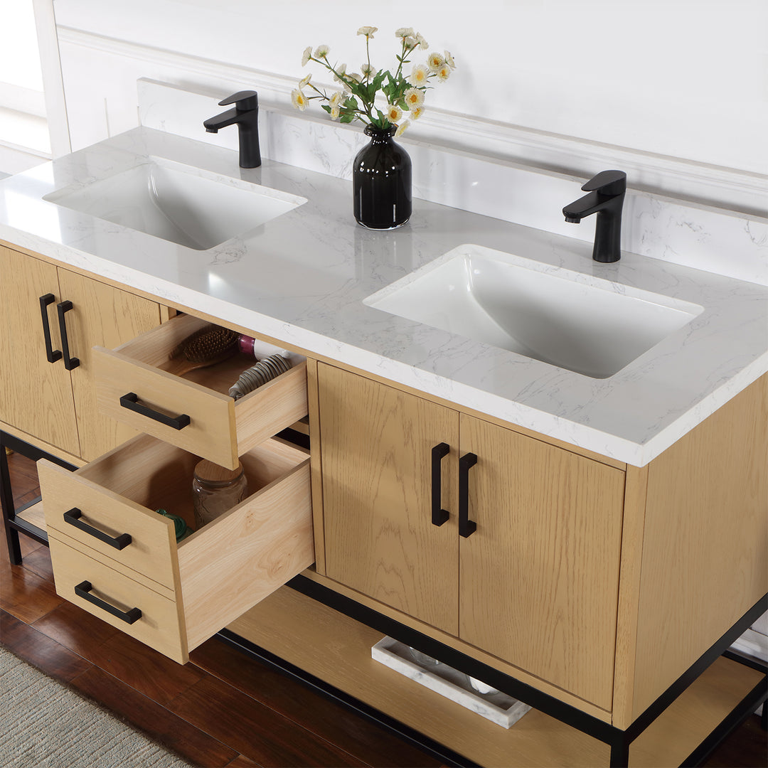 Wildy 60" Double Bathroom Vanity Set