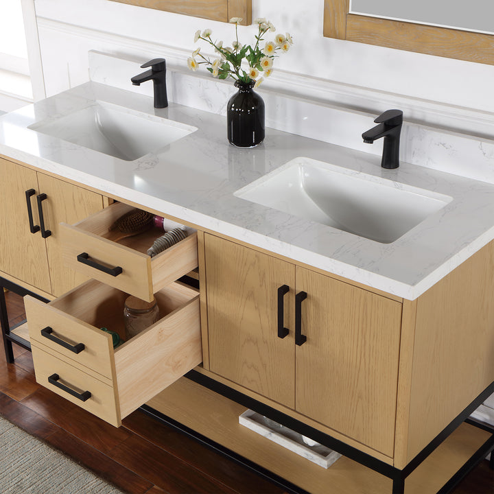 Wildy 60" Double Bathroom Vanity Set