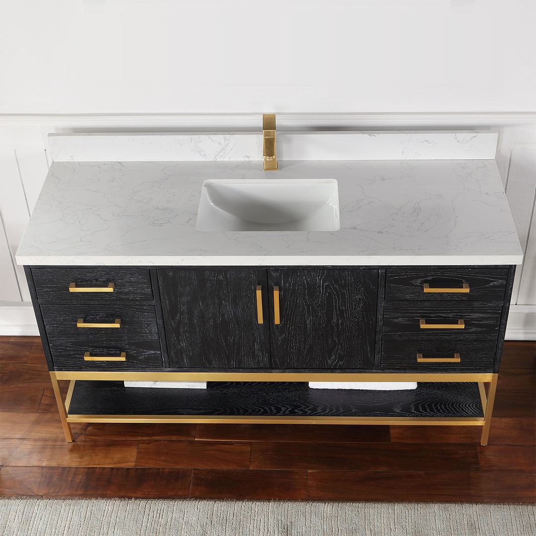 Wildy 60" Single Bathroom Vanity Set