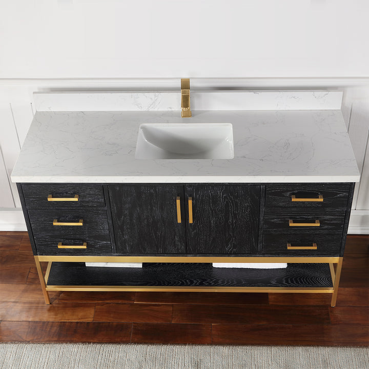 Wildy 60" Double Bathroom Vanity Set