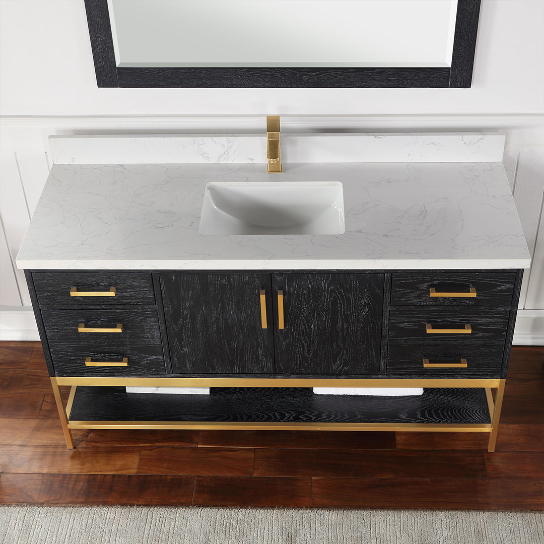 Wildy 60" Single Bathroom Vanity Set