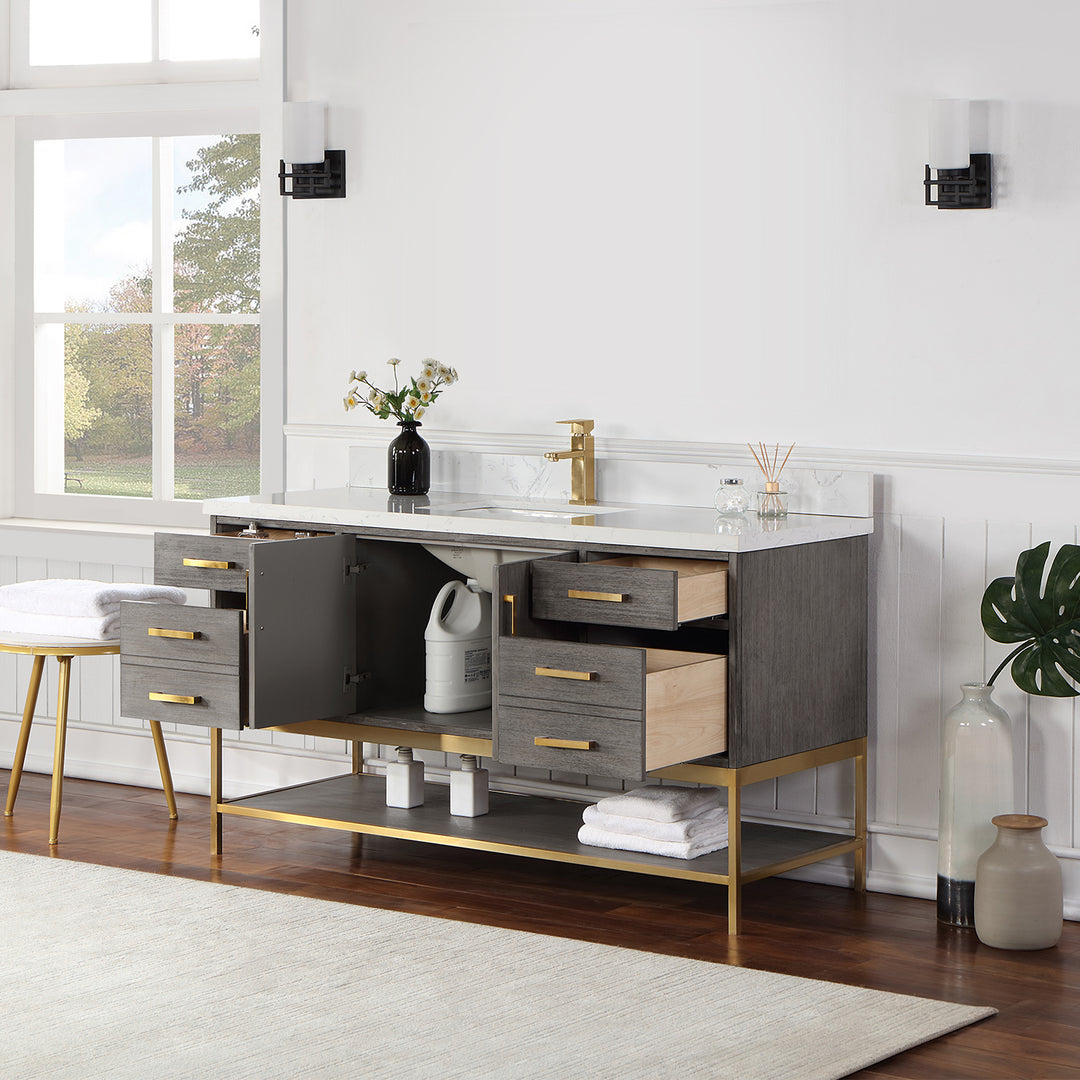 Wildy 60" Single Bathroom Vanity Set