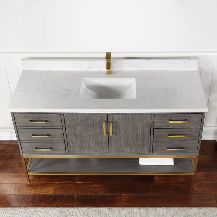 Wildy 60" Single Bathroom Vanity Set