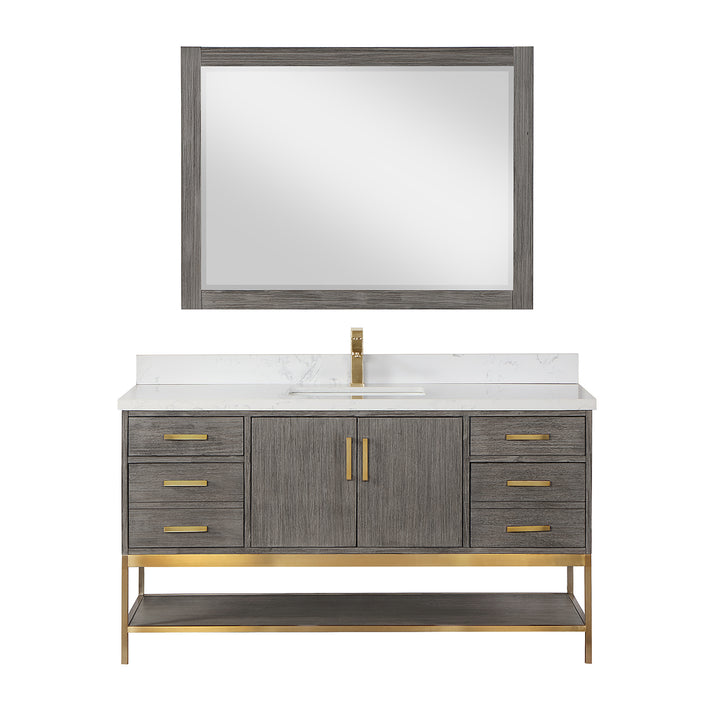Wildy 60" Double Bathroom Vanity Set