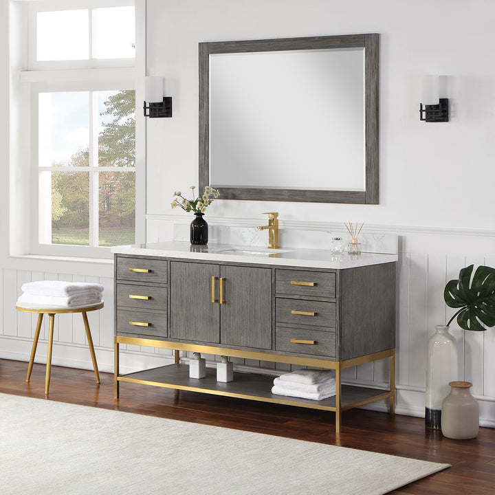 Wildy 60" Double Bathroom Vanity Set